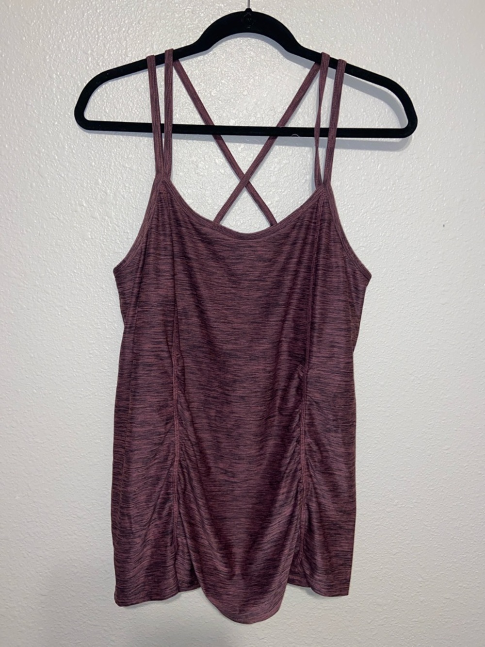 Motherhood Maternity Mauve Heathered Strappy Tank Top